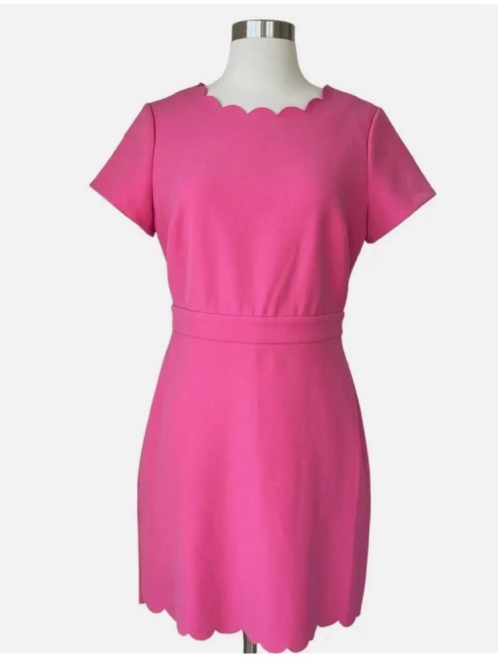 Barbie Pink Scallop mini Dress
